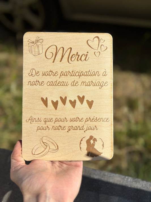 Pancarte merci