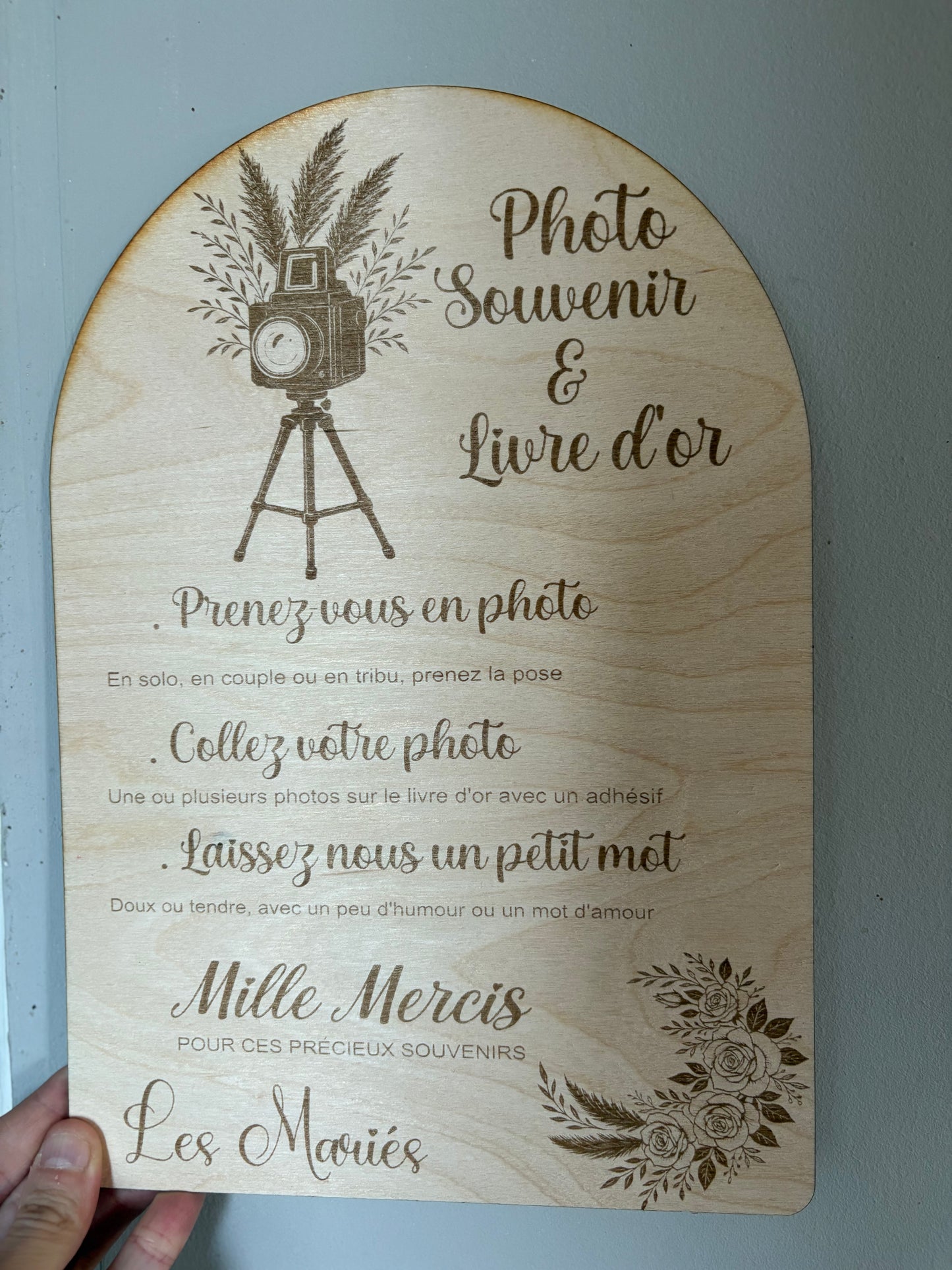 Affiche Photobooth & Livre d’or arche