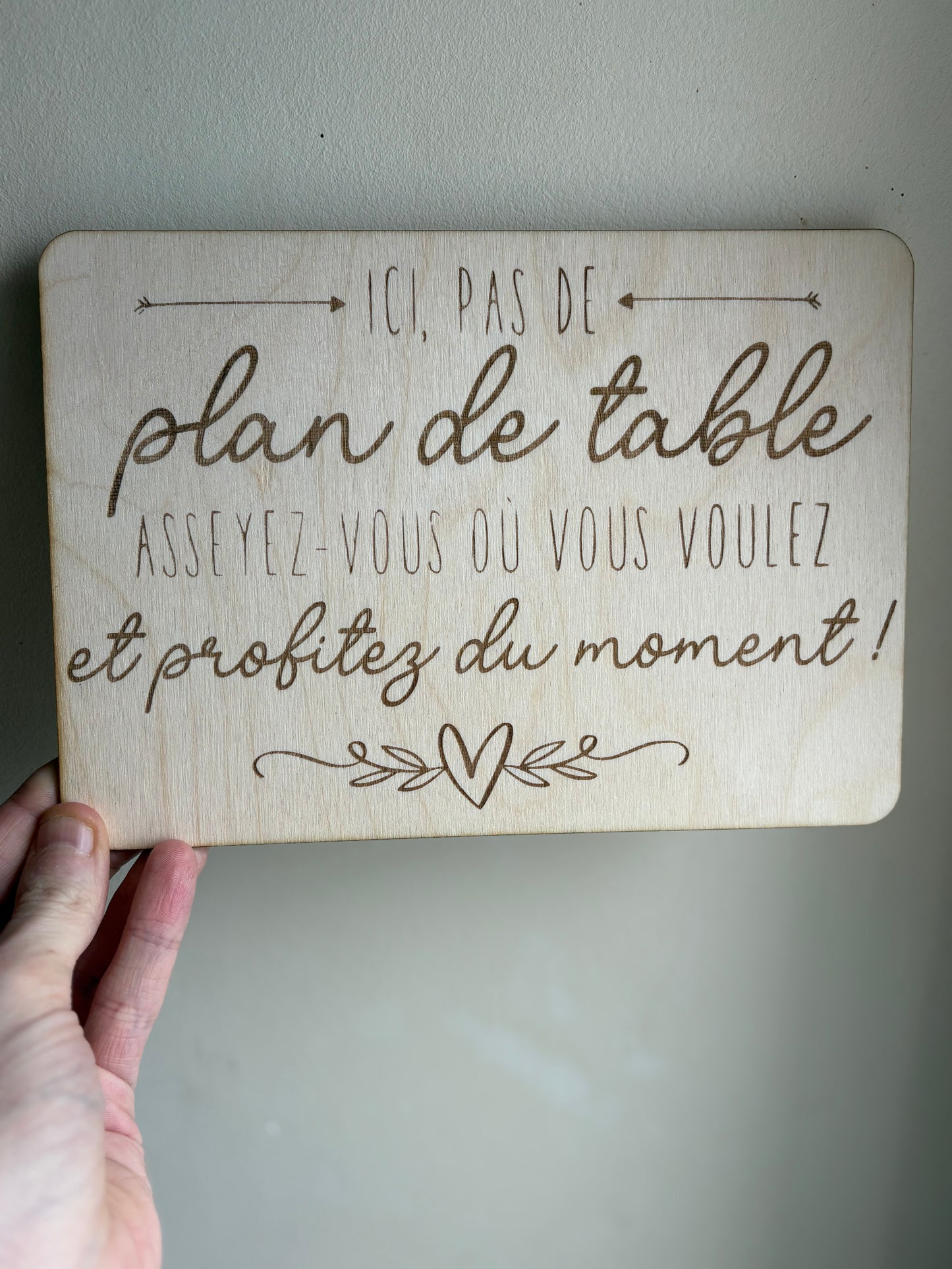 Pas de plan de table