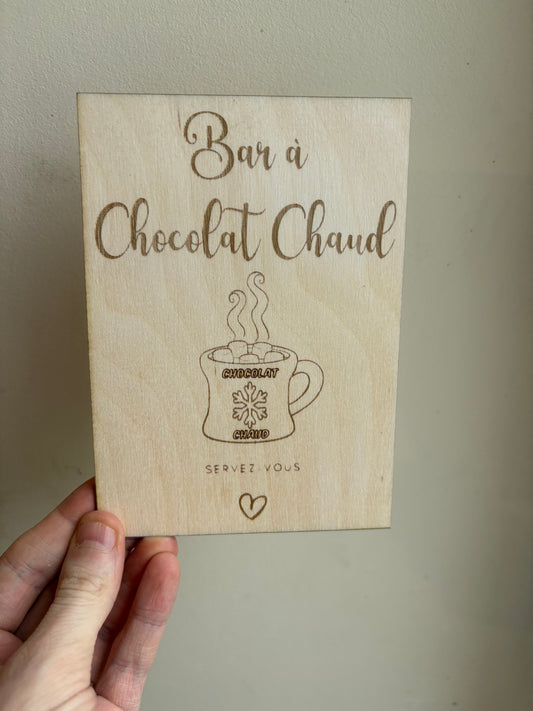 Bar à chocolat chaud