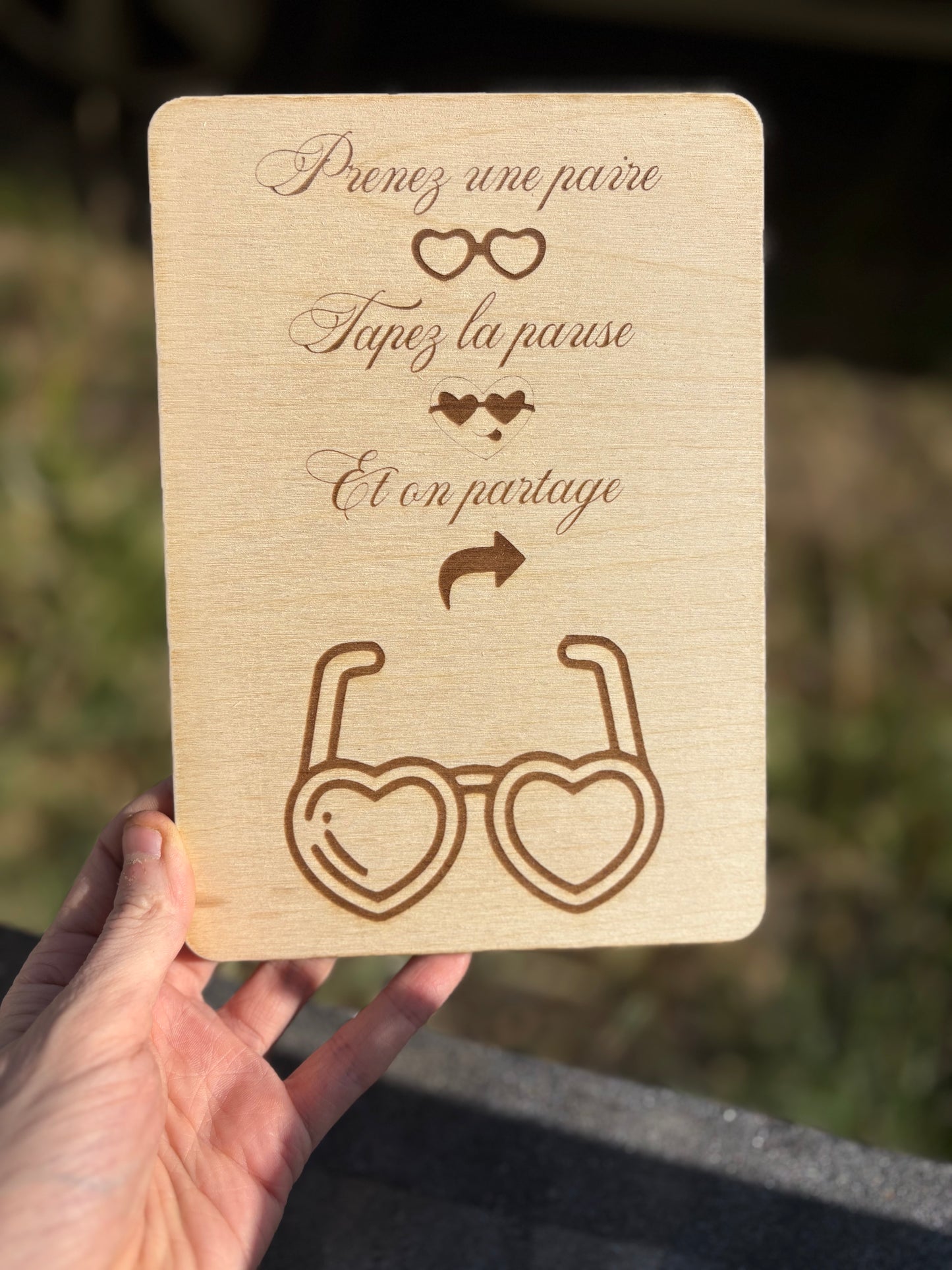 Pancarte Lunettes A5