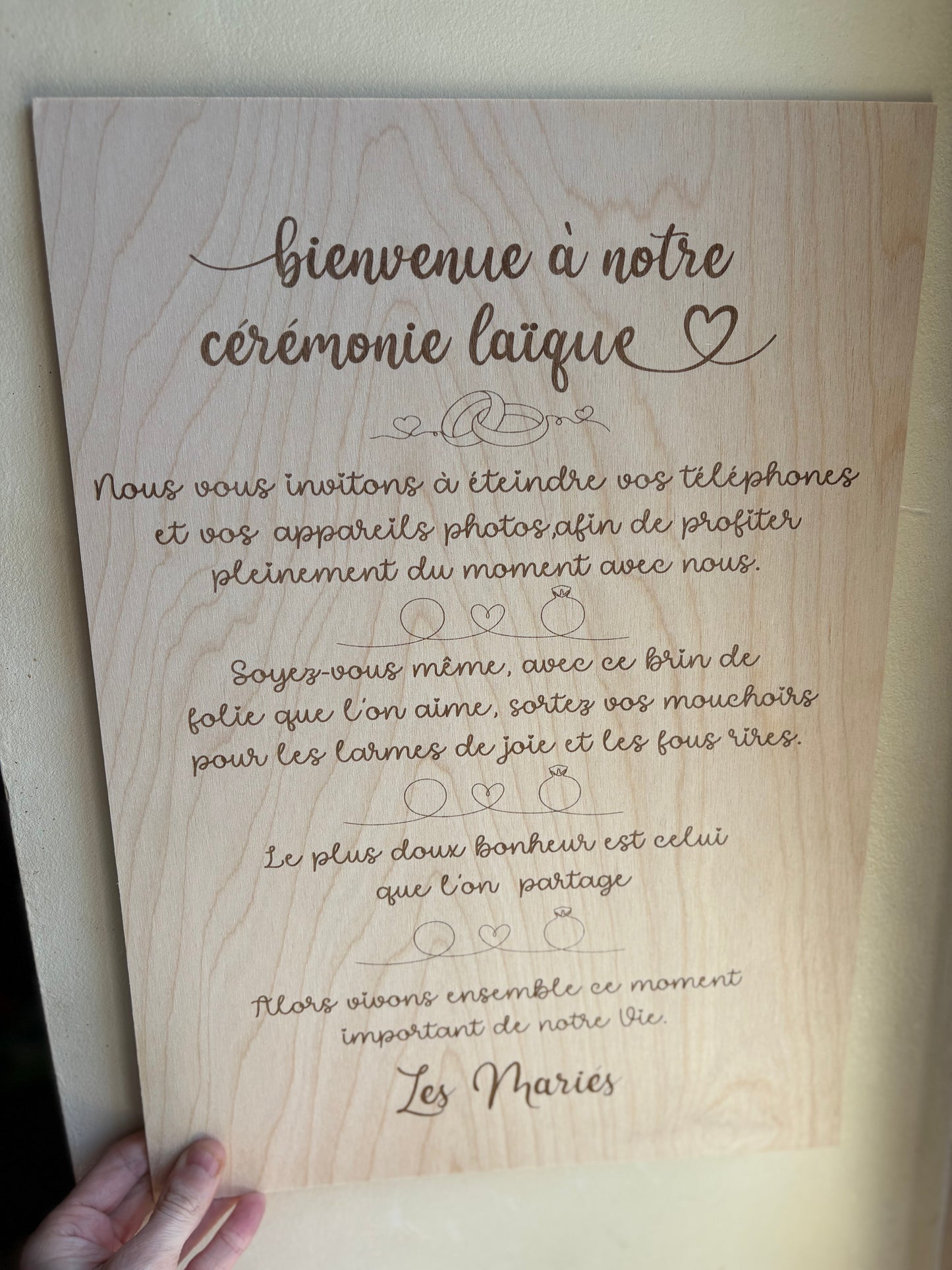 Bienvenue cérémonie laïque