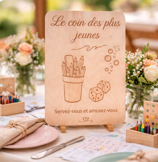 Pancarte le coin des plus jeunes