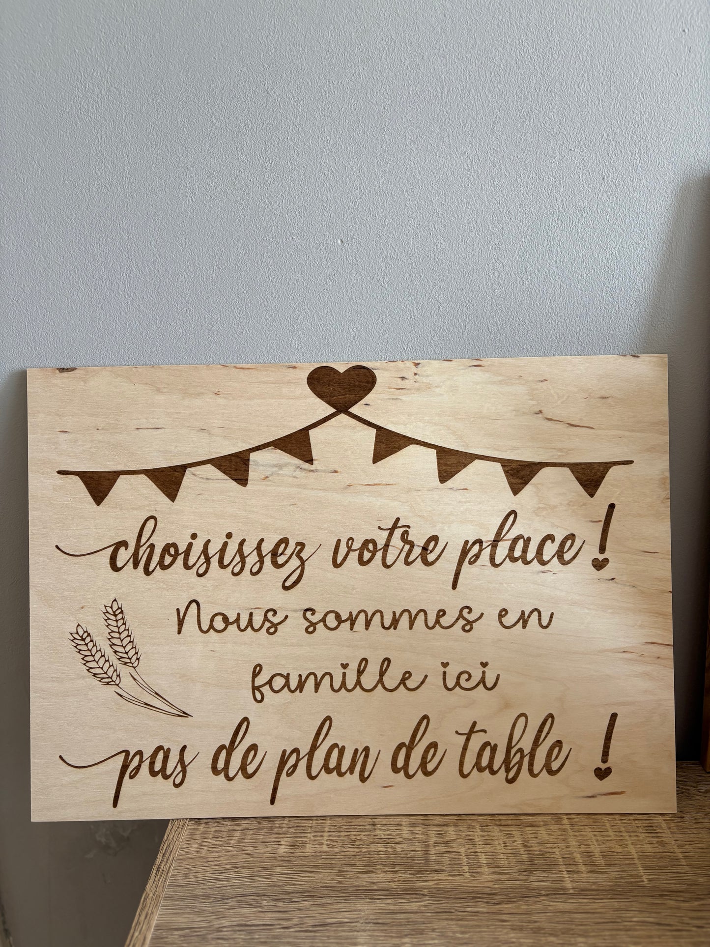 Pas de plan de table A4