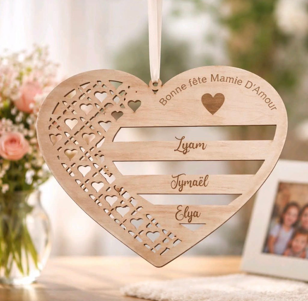 Cœur décoratif mamie