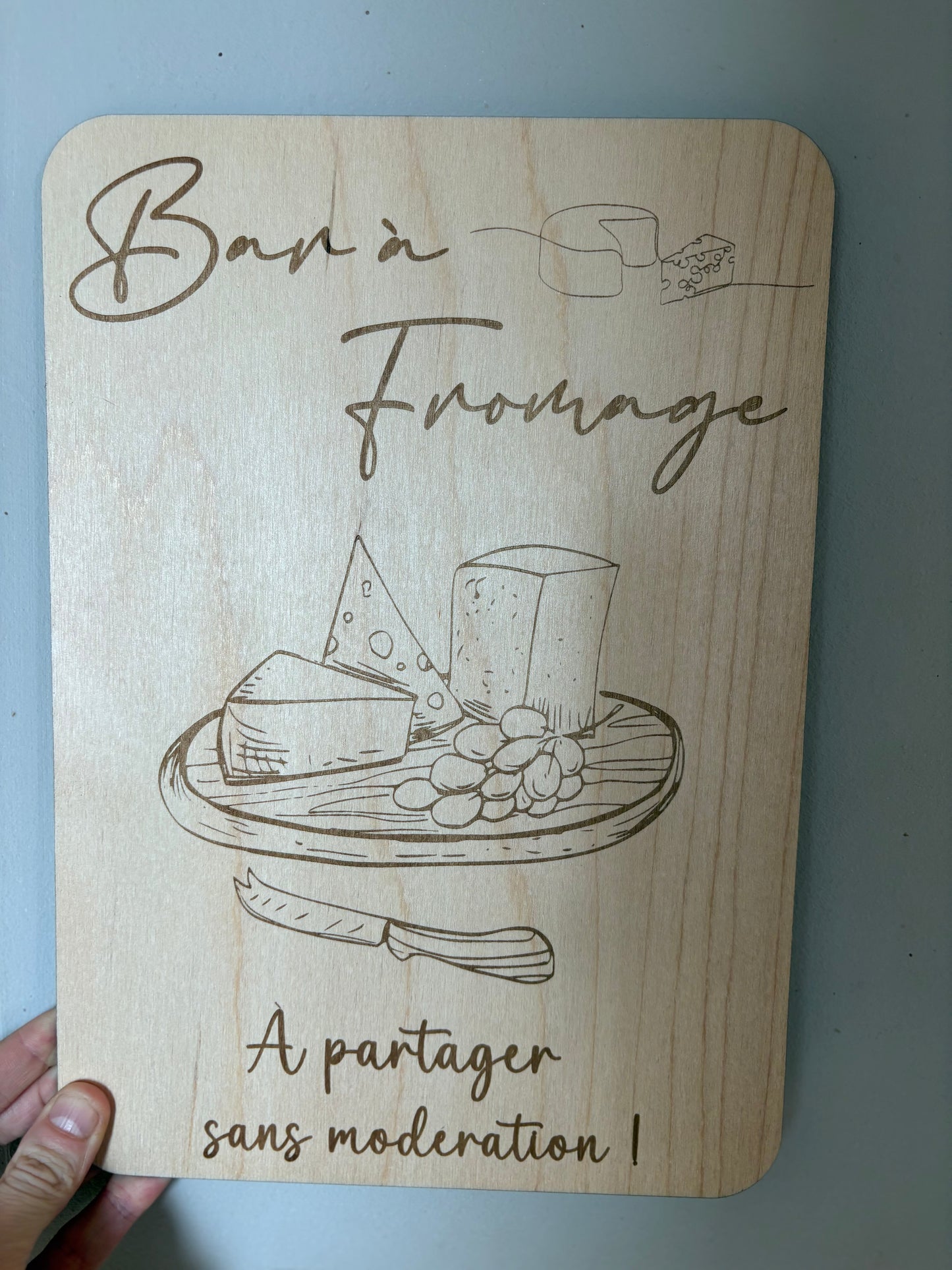 Pancarte bar à fromage