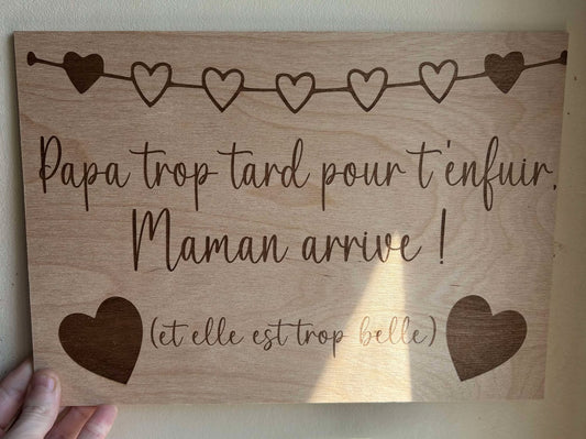 Affiche Trop Tard A4