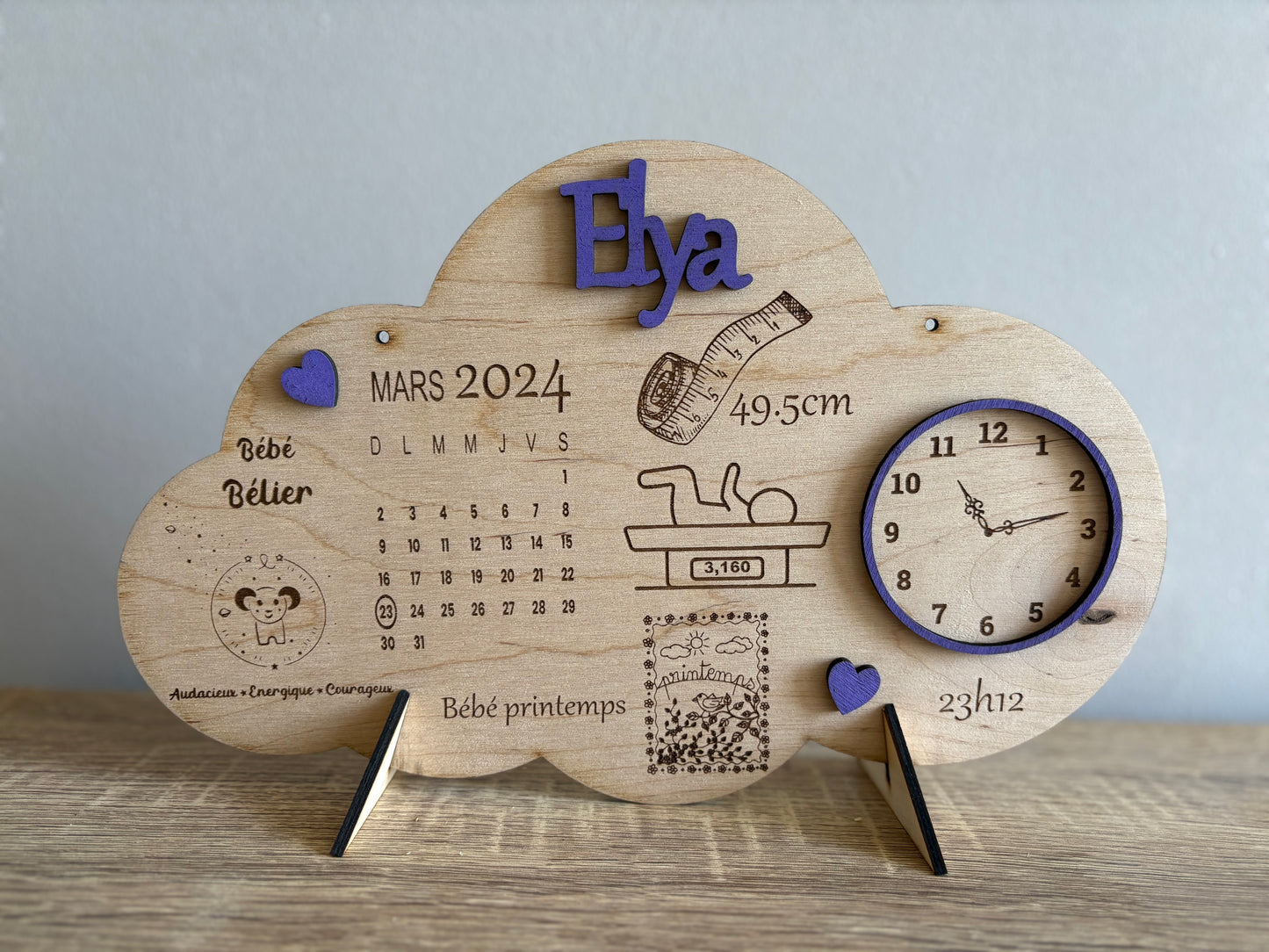 Souvenirs naissance nuage