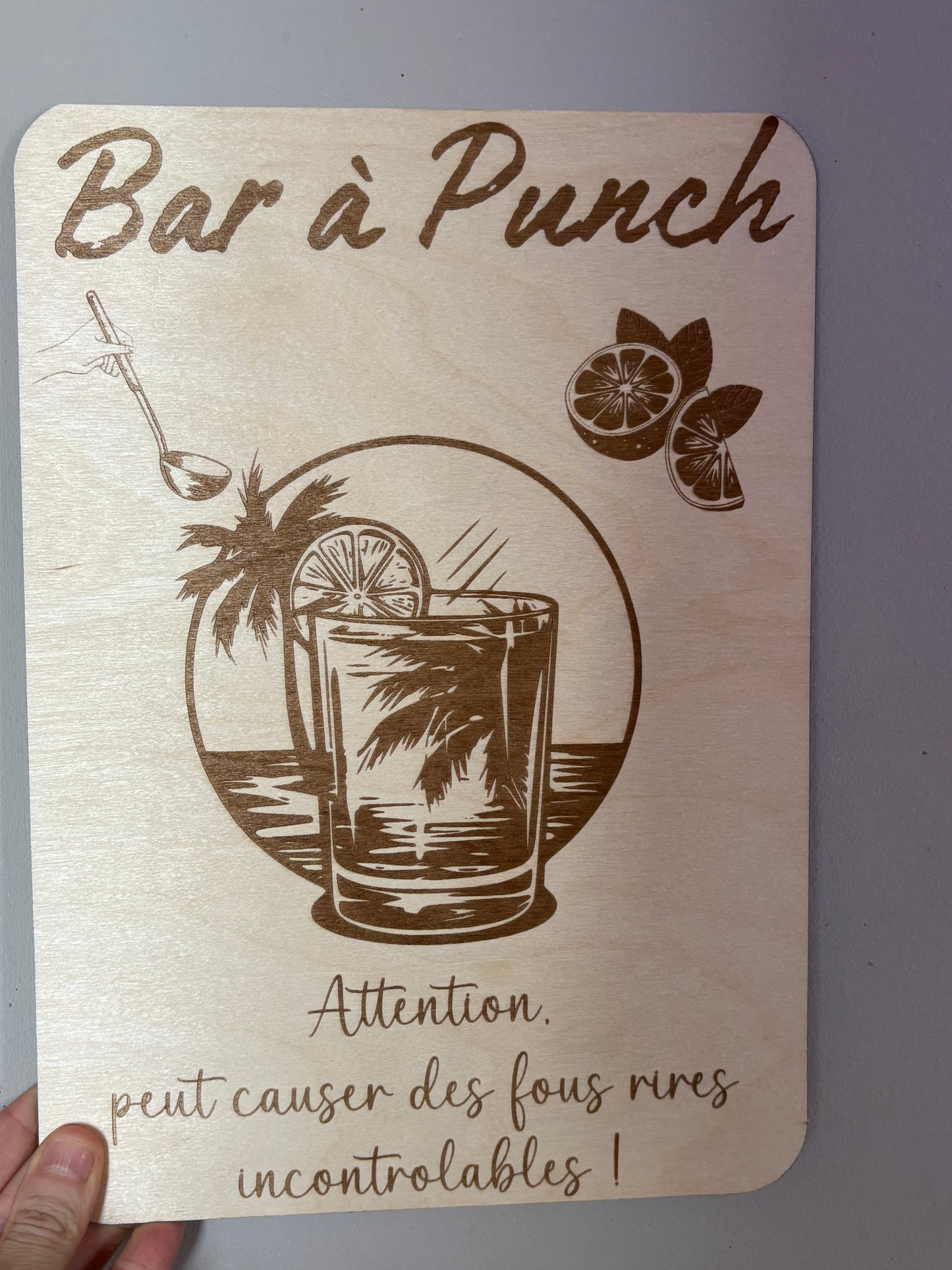 Affiche bar à punch