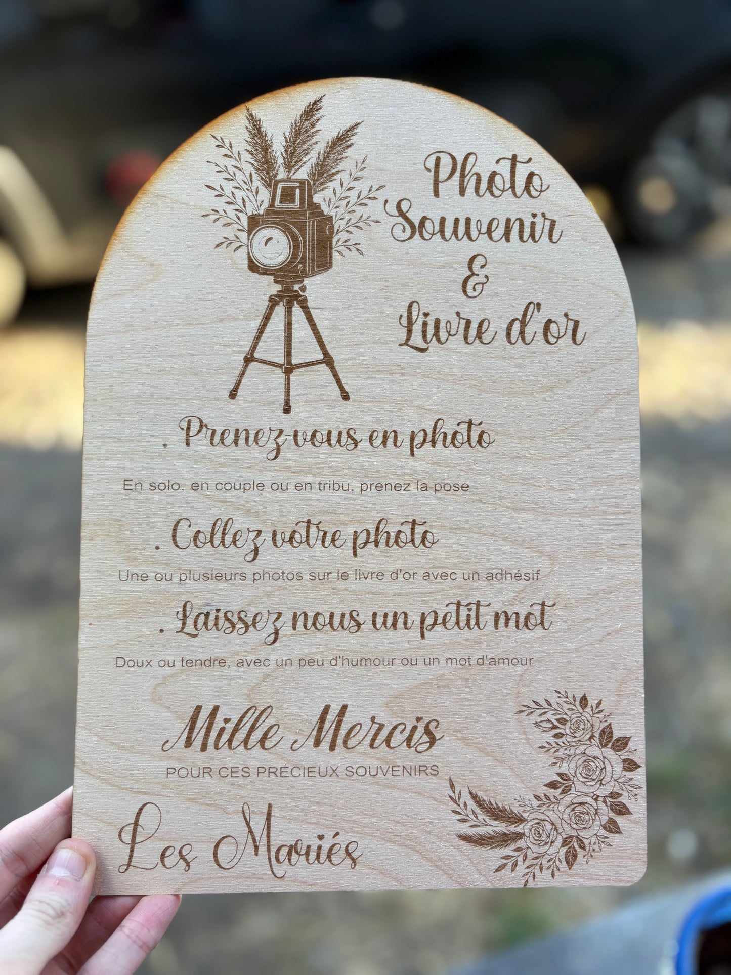 Affiche Photobooth & Livre d’or arche