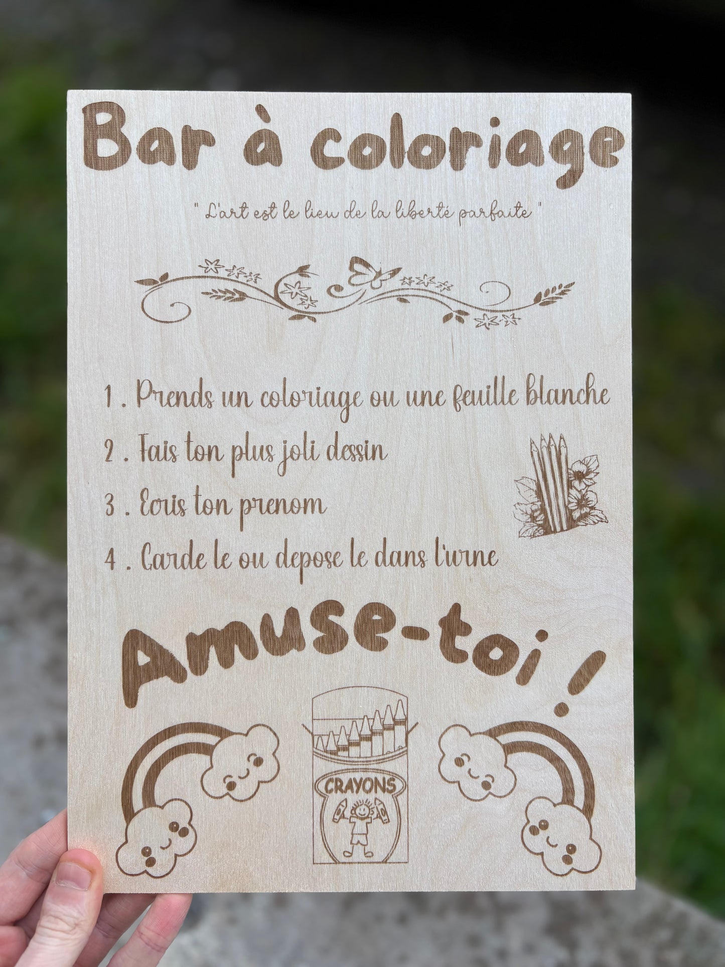 Bar à coloriage