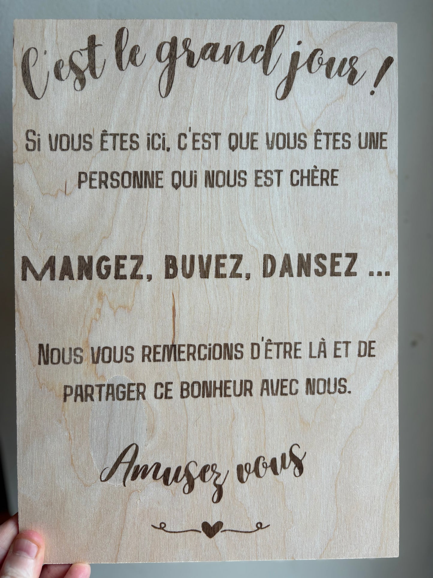 C’est le grand jour