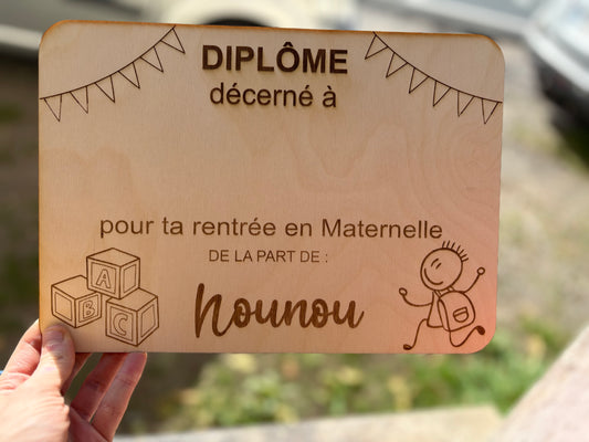Diplôme Nounou