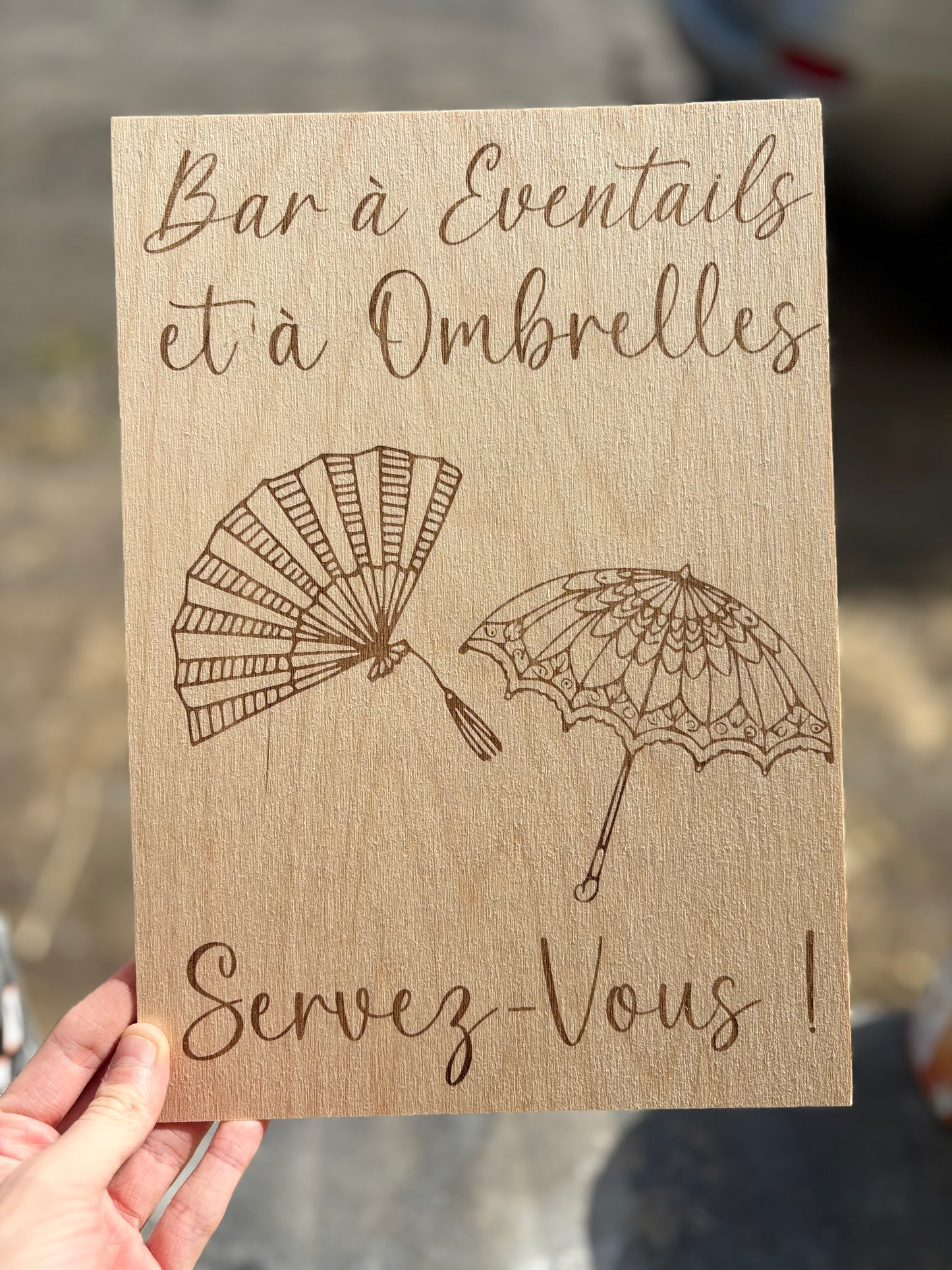 Affiche bar à Ombrelles & Éventails