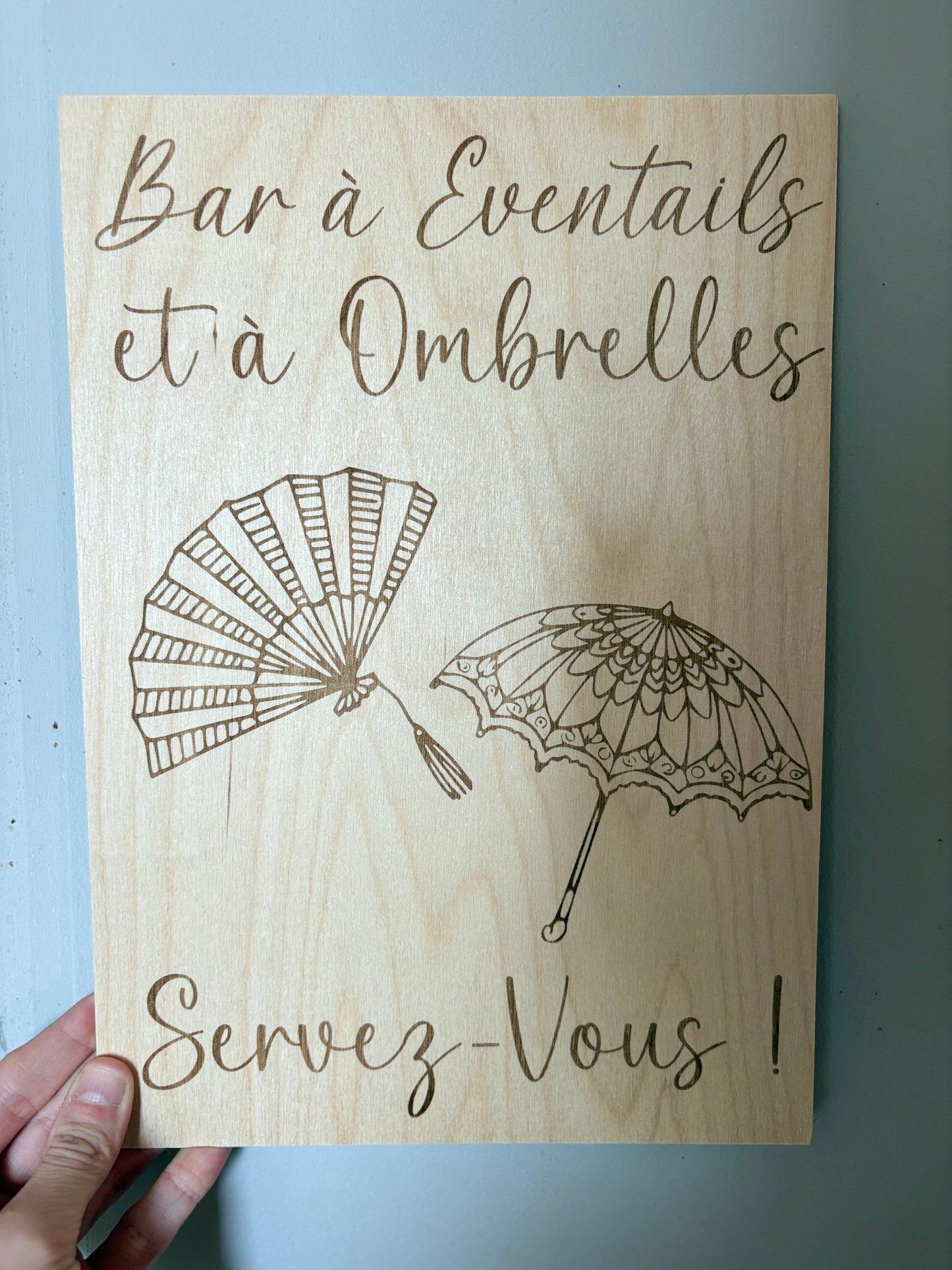 Affiche bar à Ombrelles & Éventails