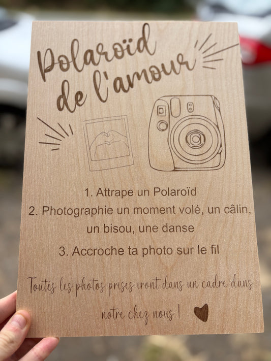 Affiche Polaroïd de l’amour