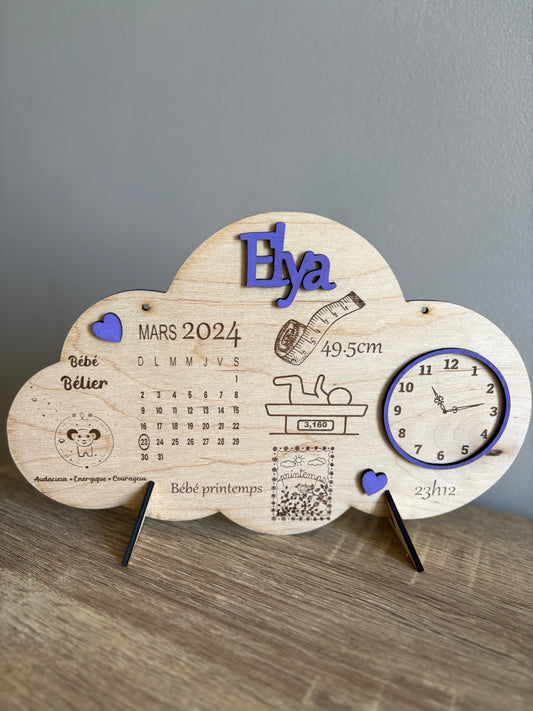 Souvenirs naissance nuage