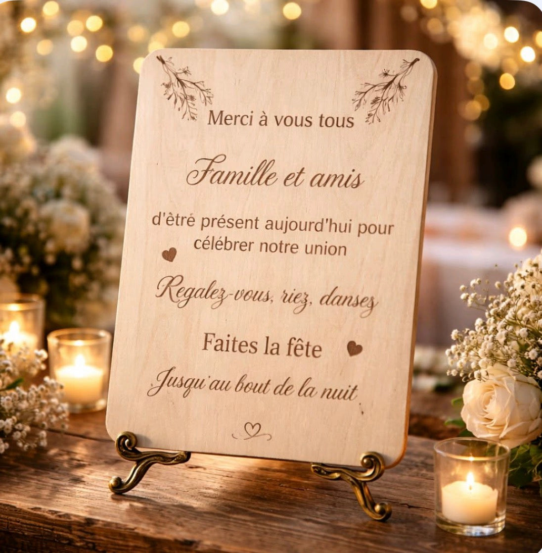Affiche Remerciement