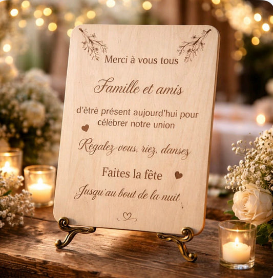 Affiche Remerciement