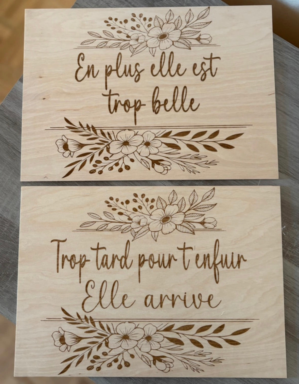 Lot pancarte mariage