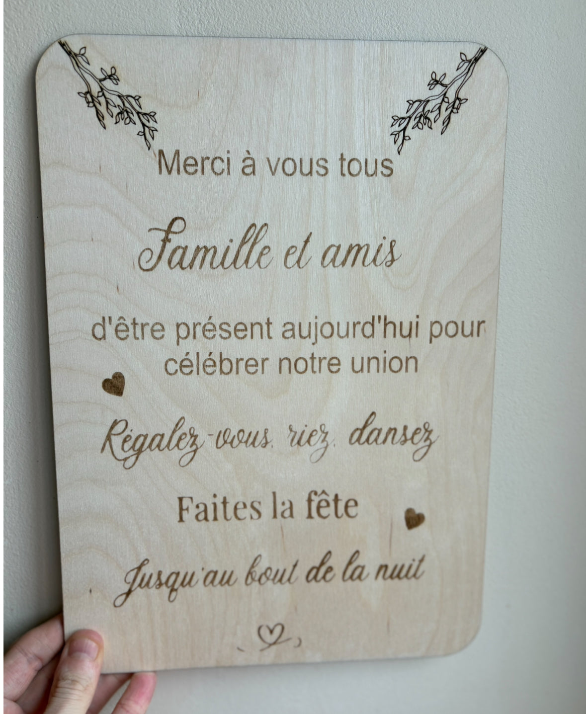 Affiche Remerciement