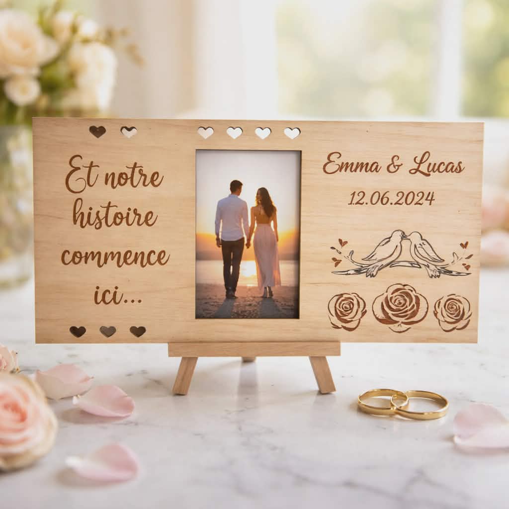 Cadre photo romantique