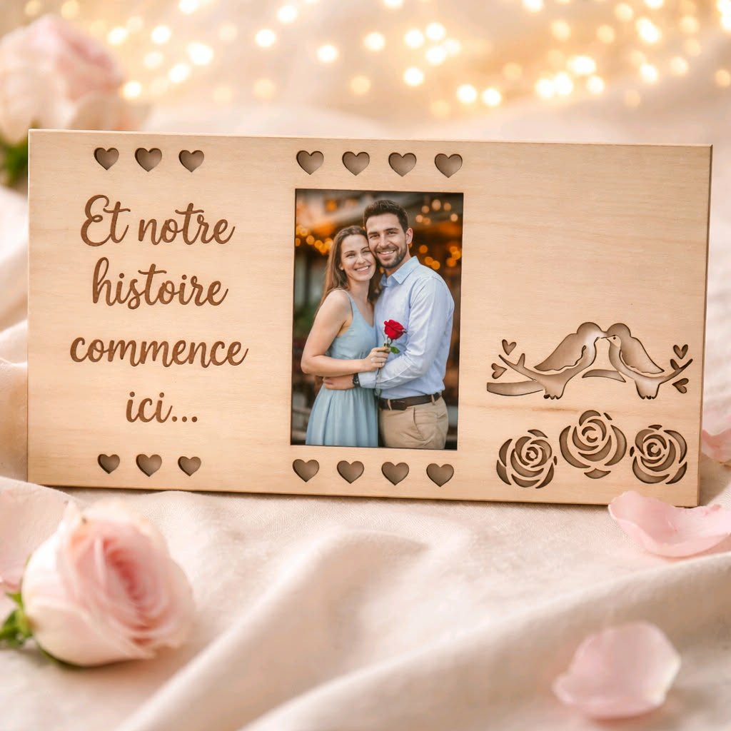 Cadre photo romantique