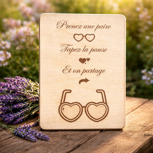 Pancarte Lunettes A5