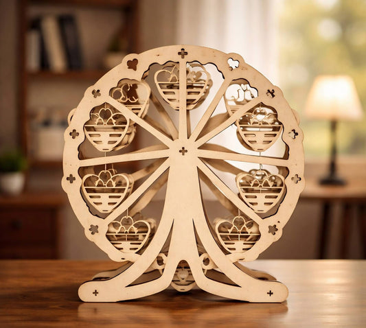 Grande roue en bois
