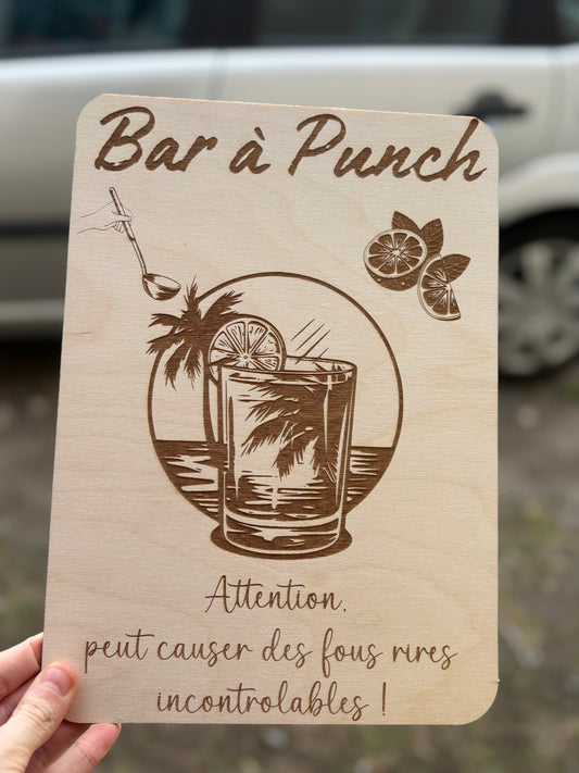 Affiche bar à punch