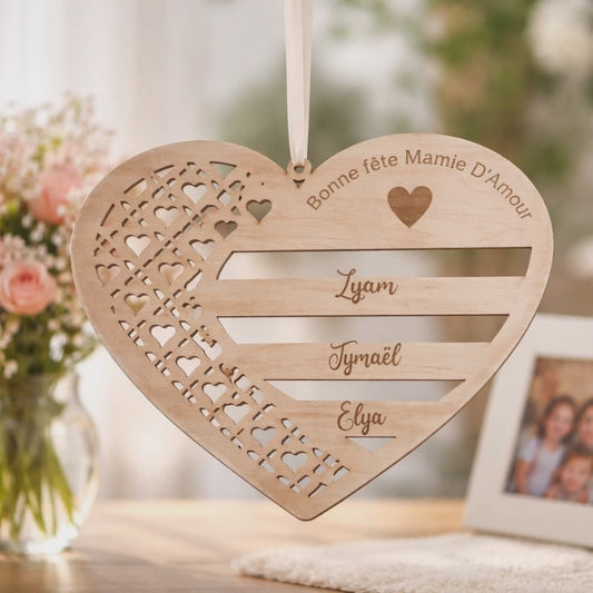 Cœur décoratif mamie